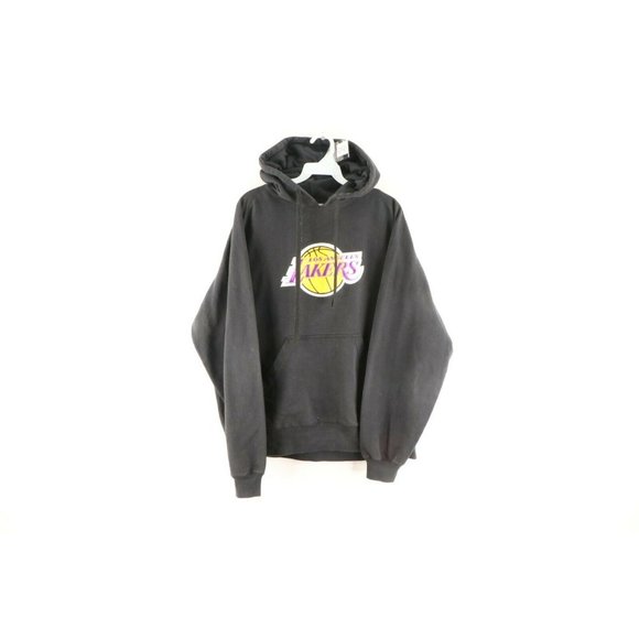 Vintage NBA Mens Large Los Angeles Lakers Kobe Bryant Faded Basketball Hoodie